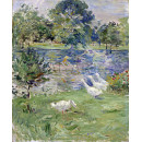 РЕПРОДУКЦИИ НА КАРТИНИ Момиче в лодка и гъски (1889)